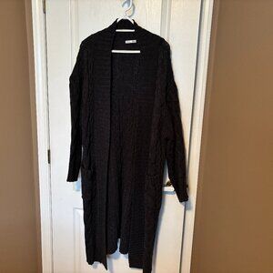 Dex Long Dark Grey Cardigan Size 1X